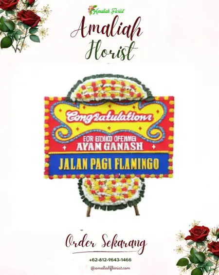 Sewa Papan Bunga Kebon Melati